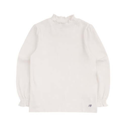 이현어패럴 빈 BY62TS01IV아이보리 골지 풀오버 티셔츠