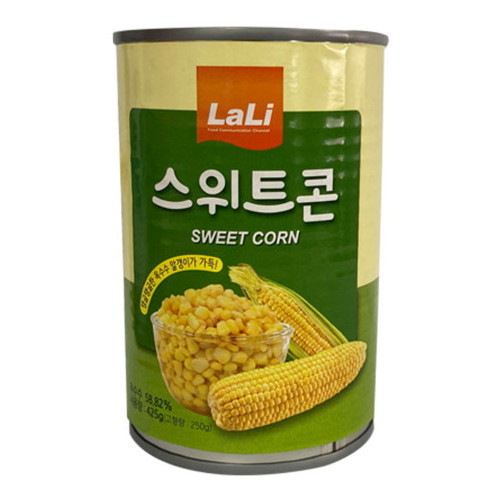 푸드올마켓 라리 스위트콘 425g이미지입니다. 누르면 해당 게시물로 새창이동합니다.