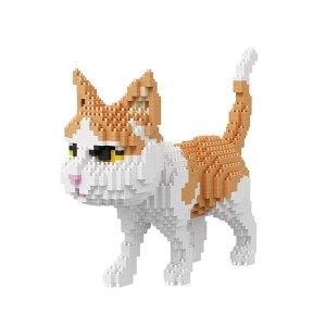 나노블럭 노랑얼룩 고양이 1390pcs