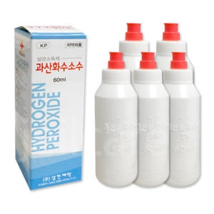 과산화수소수 60ml 5병/에탄올/청솔/소독/알콜