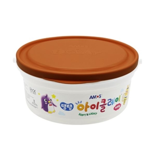 아모스 탱탱아이클레이 400g 갈색 버켓 nx2264