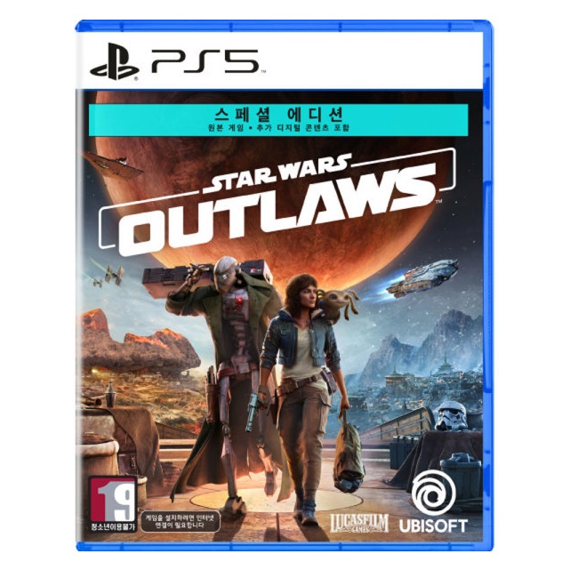  스타워즈: 아웃로 한글판 PS5, 패키지디스크