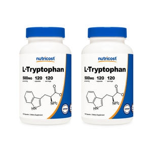 뉴트리코스트 l-트립토판 500mg 120캡슐 (2개)_이미지
