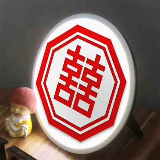 꾸밈 LED 기쁨이두배 액자 무드등 25cm