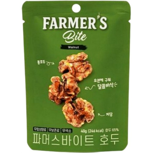  파머스바이트 호두 40g [6개]