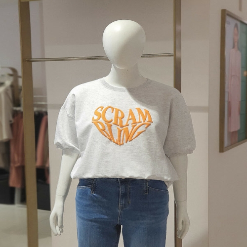 에꼴드파리 하트 레터링 반팔 티 S60RB44CTBS60Z_이미지