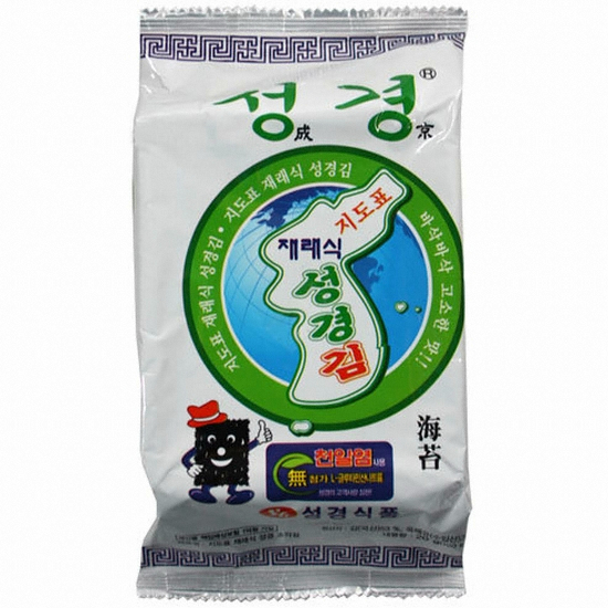 성경식품 지도표성경김 재래식 성경김 17g (1개)