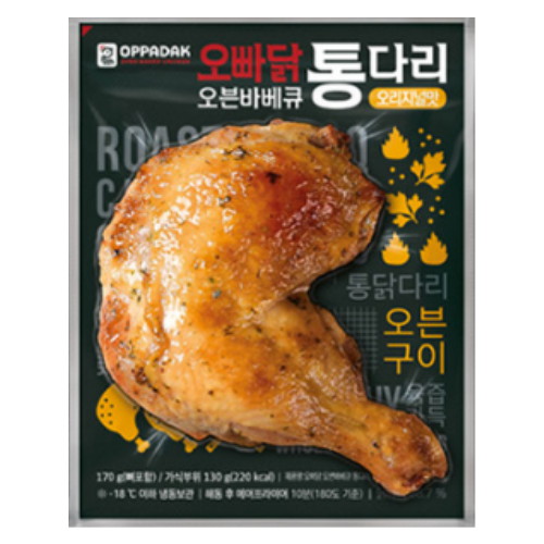 허닭프렌즈 오빠닭 오븐바베큐 통다리 오리지널맛 170g (1개)_이미지