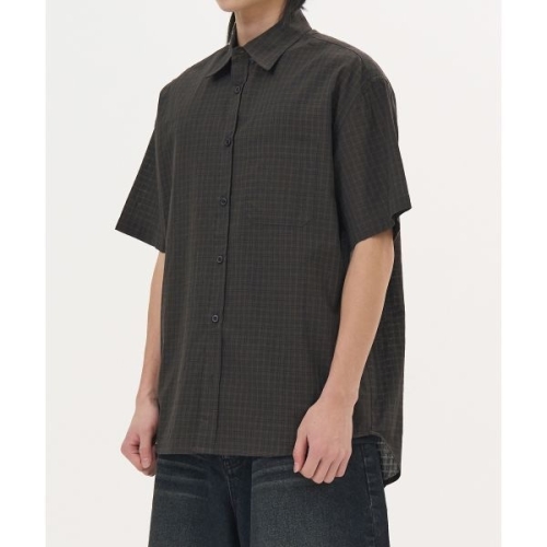 토피 TOFFEE 체커보드 하프 셔츠 BROWN T5S-CBHSH41BR 675695_이미지