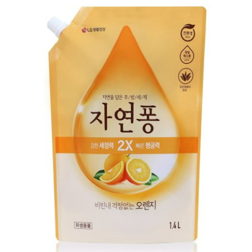 자연퐁 2X 오렌지 리필 1.4L (5개)_이미지