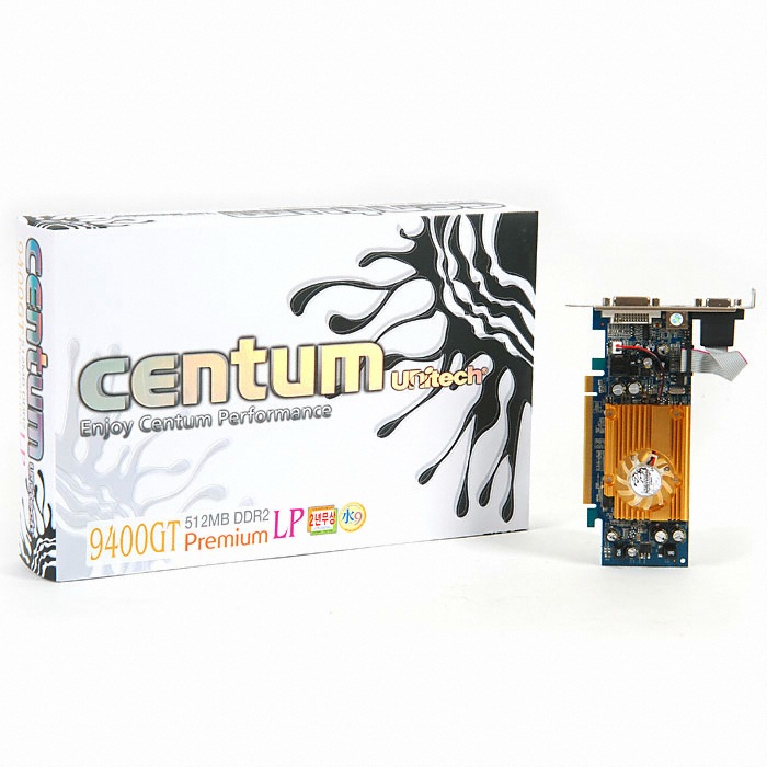 유니텍전자 지포스 9400GT CENTUM Premium DDR2 512MB LP_이미지