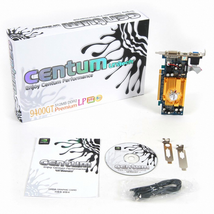 유니텍전자 지포스 9400GT CENTUM Premium DDR2 512MB LP_이미지
