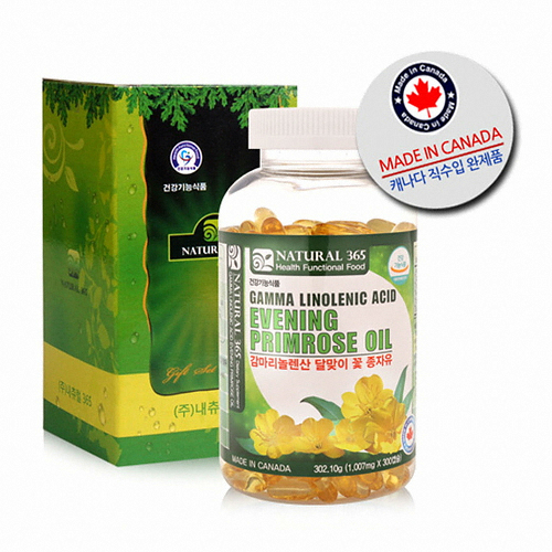 내츄럴365  감마리놀렌산 달맞이 꽃 종자유 300캡슐 (1개)