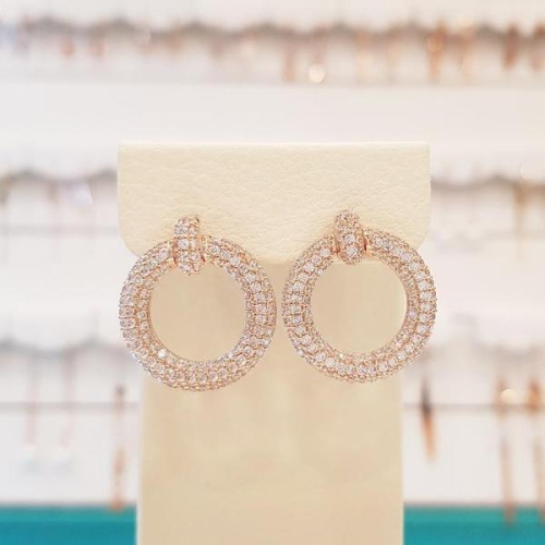 볼라레 세이브존01 귀금속 파베 큐빅 드롭 귀걸이 spe567 S16328476_이미지