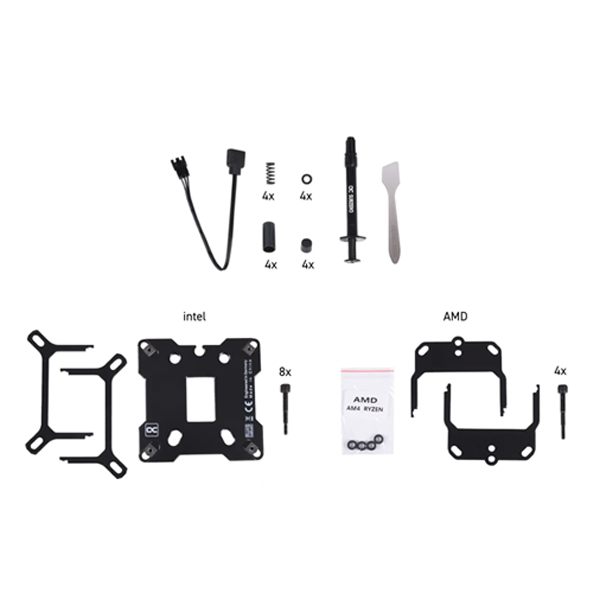 ALPHACOOL Eisblock XPX Aurora Edge 풀 구리 워터블럭 (CHROME)_이미지