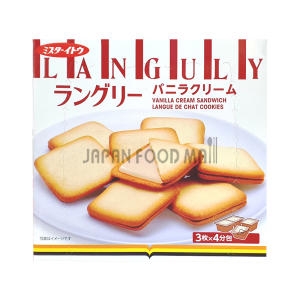 랑그리 바닐라향 크림샌드 129.6g 수입 일본 쿠크다스 쿠키 32.4g x4팩