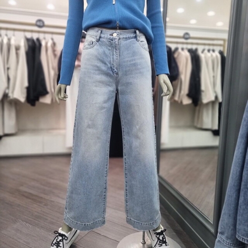 SISLEY 워싱 디테일 와이드 데님 팬츠 SADP06511 라이트블루_이미지