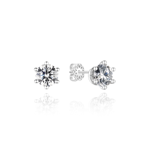 미니골드 14K 5부 클래식 6프롱 귀걸이 EJUS4079L