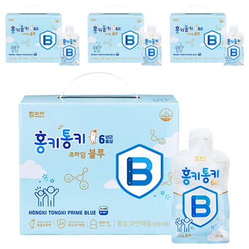 함소아제약 홍키통키 프라임 블루 20ml 30포 (4개)_이미지
