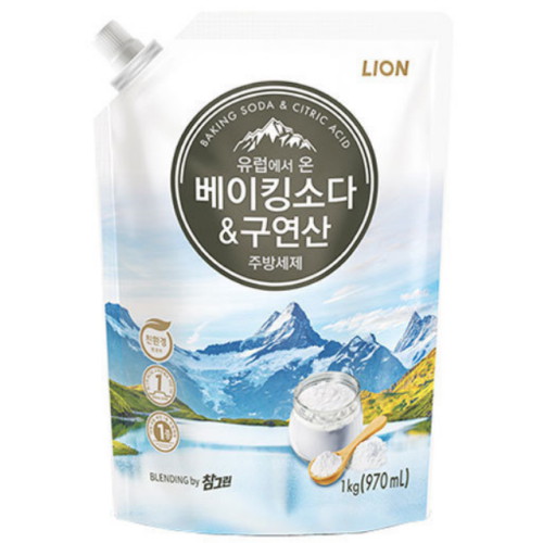  참그린 베이킹소다 구연산 리필 1kg (965ml) [1개]