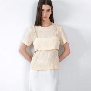나인 BL-4317 BUSTIER LAYERD HALF SLEEVE