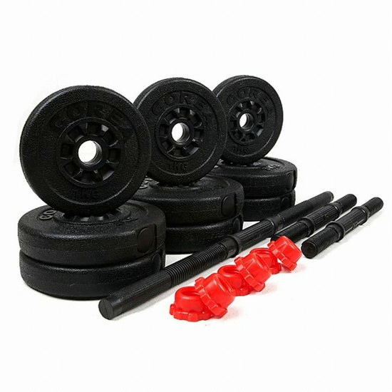 태림스포츠 톱니 바벨 조립 아령 세트 (30kg)_이미지