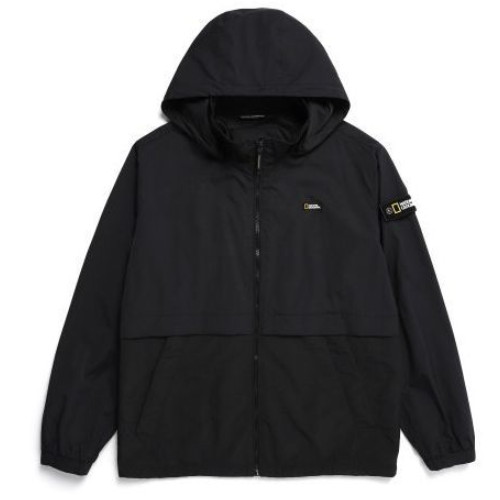 내셔널지오그래픽 배색 후디 탈부착 바람막이 점퍼 N231UJP970