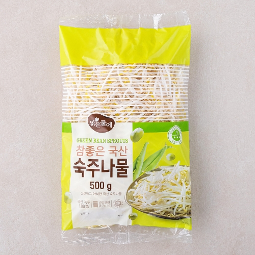 맑은물에 참좋은 국산 숙주나물 500g 1개이미지입니다. 누르면 해당 게시물로 새창이동합니다.