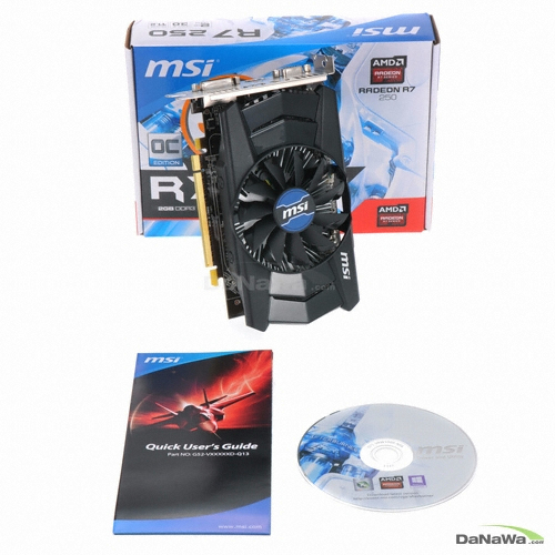 MSI �󵥿� R7 250 OC ���� �Ƹ� D3 2GB