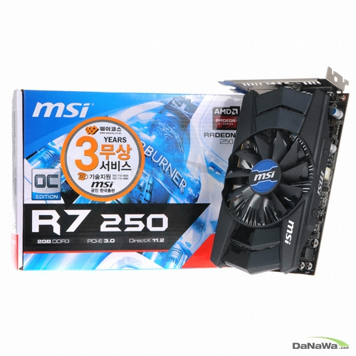 MSI �󵥿� R7 250 OC ���� �Ƹ� D3 2GB