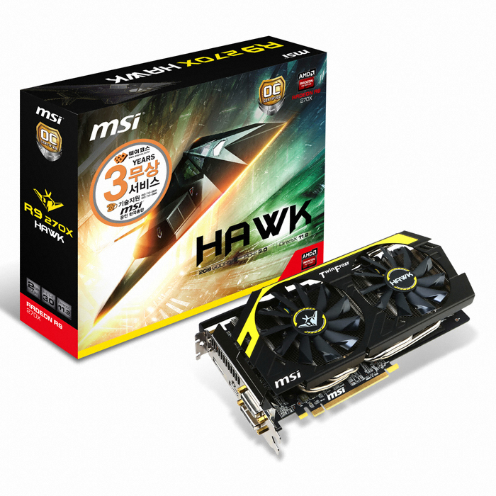 MSI 라데온 R9 270X 호크 D5 2GB_이미지
