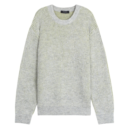 버커루 남성 A/P/N/W/SP 투톤 R넥 니트 풀오버 5GG B224KT330P_이미지