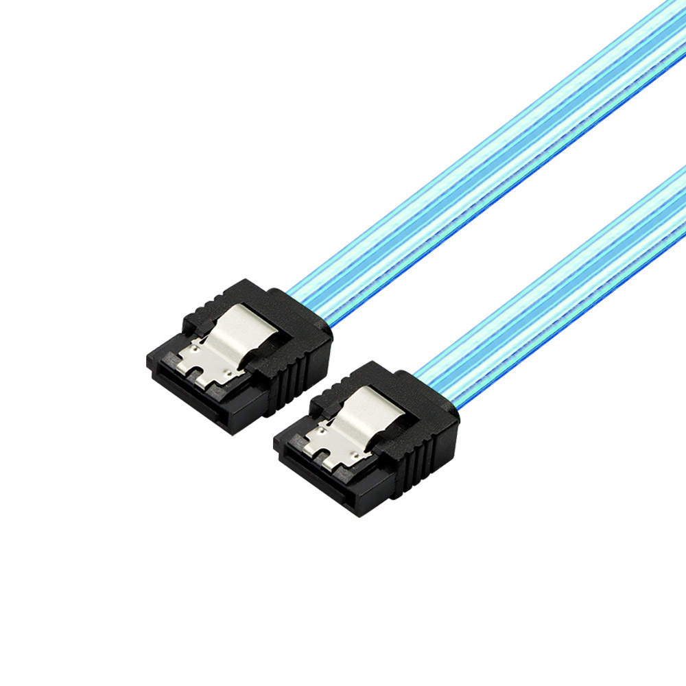 마하링크 SATA3 케이블 투명 블루 (ML-S3LIB, 0.5m)_이미지