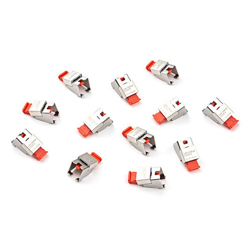 컴엑스아이 스마트키퍼 NC13P1 랜케이블락2 (12개, 오렌지)