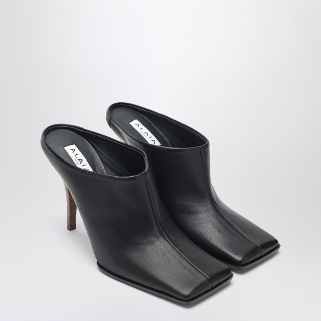 �˷�������� Black Square leather mules AA3M2015I106LE/XM ALAIA-999 500-36 Black ����