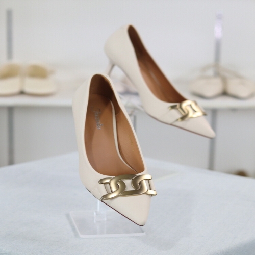 스틸레토 힐 메탈장식 7.5cm 펌프스 BY 23S10783BA2W