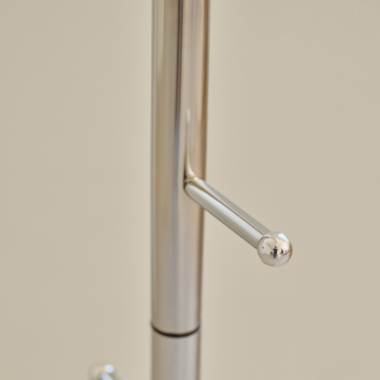 동서가구 롤리 스탠드 이동식 가방걸이 옷걸이 크롬 행거_이미지