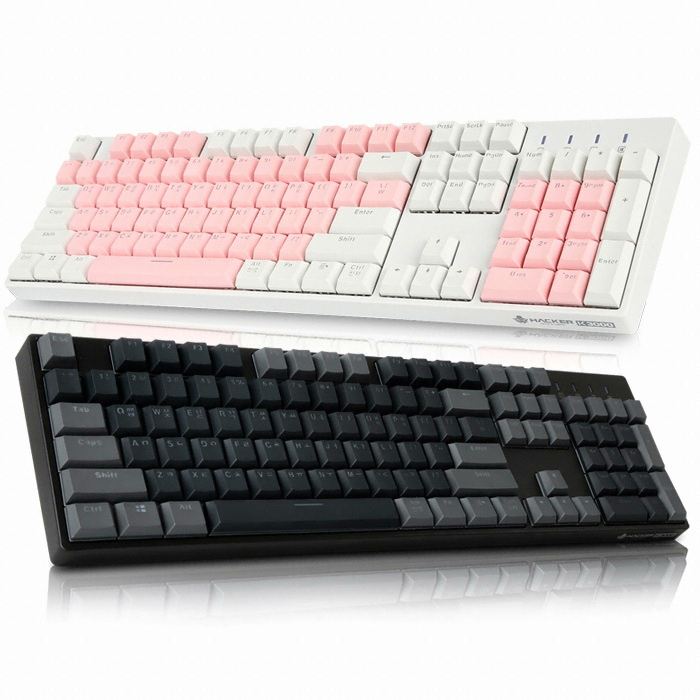 앱코 HACKER K3000 PBT 에디션 축교환 (화이트, 청축)_이미지