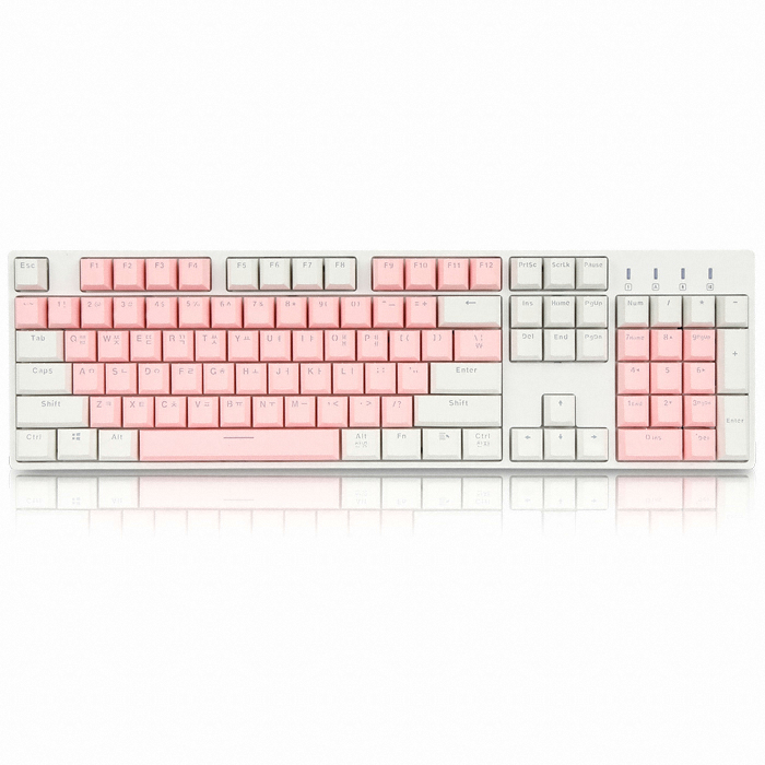 앱코 HACKER K3000 PBT 에디션 축교환 (화이트, 청축)_이미지