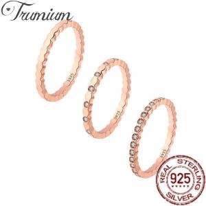 스털링 가드링 Trumium925 실버 허니콤 여성 조정 가 손가락 반지 클리어 CZ 웨딩 약혼 주얼리 Anel anillo