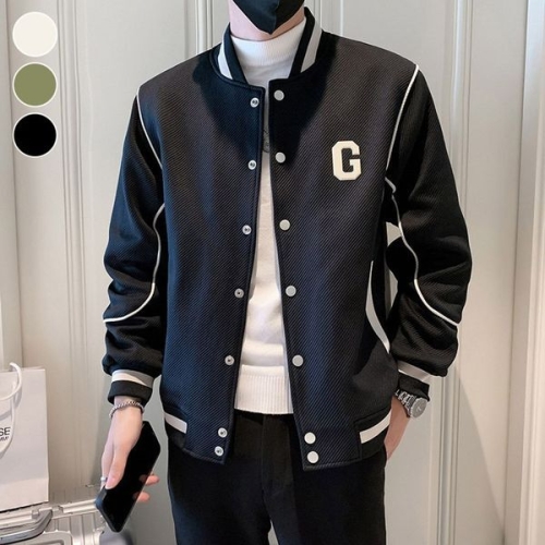 파파브로 남성 야구점퍼 봄버자켓 남자자켓 아우터 ON-JUA-QWFFQ6AR 아이보리 3XL 105 아이보리 3XL 105