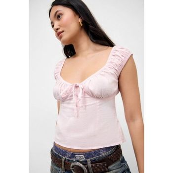 어반 Outfitters BRODERIE HALLIE Blouse pink 7503792_이미지