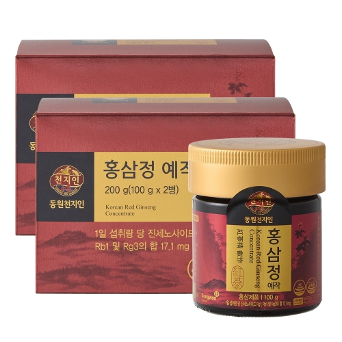 천지인 6년근 홍삼정 예작 100g 2개입 세트 (2개)_이미지