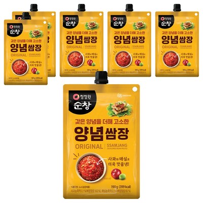 청정원 순창 양념 쌈장 190g (6개)_이미지