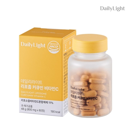 데일리라이트 <b>리포좀</b> 커큐민 <b>비타민</b><b>C</b> 60정