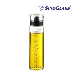 시노글라스 오일 원형 실리콘 실린더형 오일병 320ml 1P/양념병/기름병/소스통/양념통