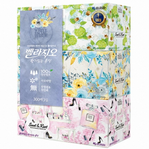 모나리자 미용티슈 300매 (3입) (2팩(6입))_이미지