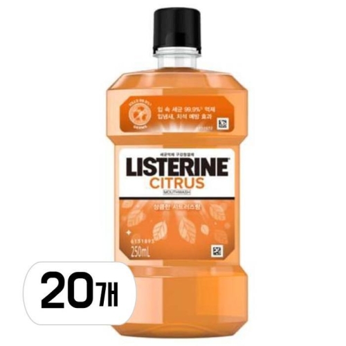 리스테린 내추럴 시트러스 250ml (20개)_이미지