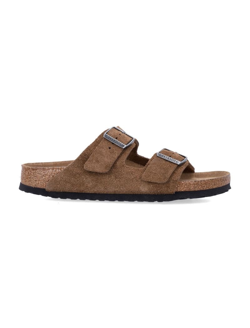 버켄스탁 Arizona Suede Flat 샌들 in 다크 티 26P1030865DKTEA