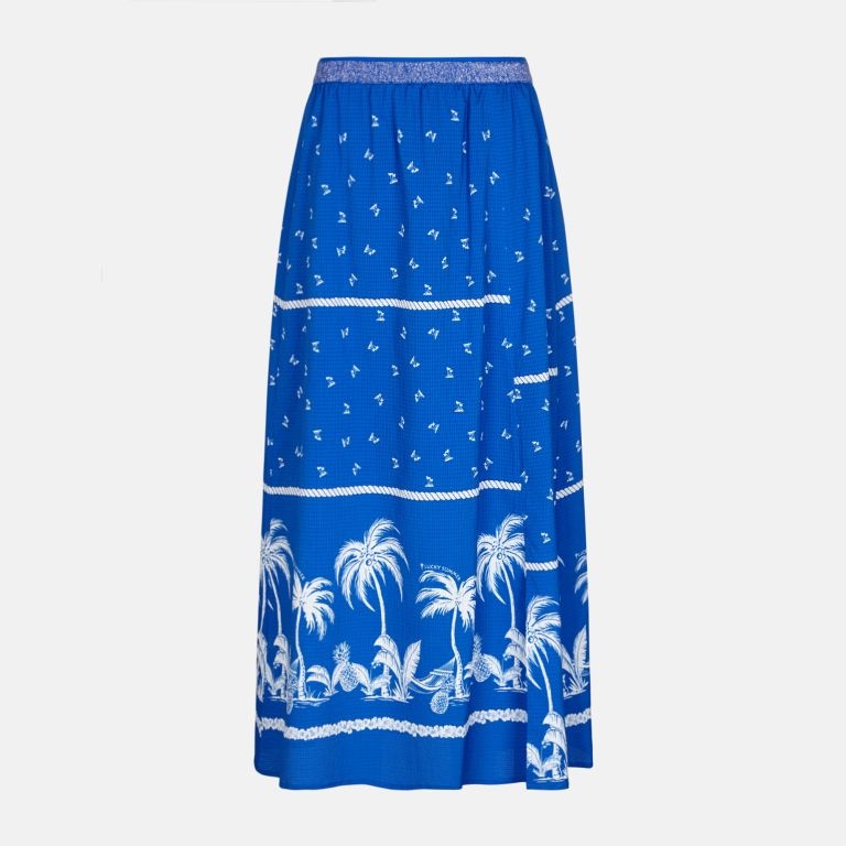 KEITH GIVY 트로피컬 프린팅 플레어 스커트 GY24M1FRK98